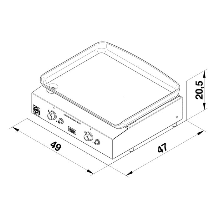 Initial S Plancha Gasolgrill