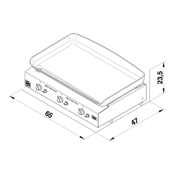 Initial X Plancha Gasolgrill