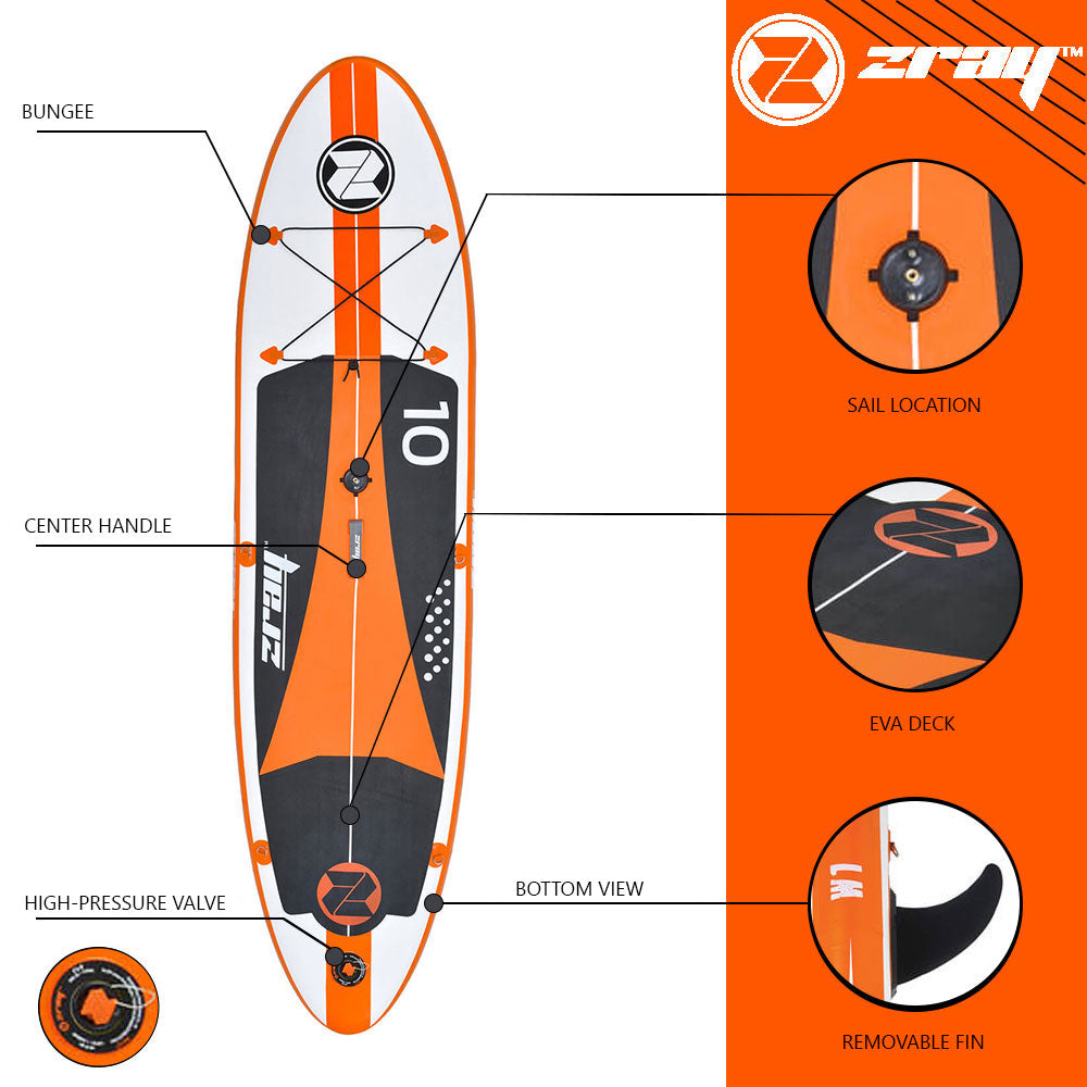 Windsurf SUP-bräda Uppblåsbar, Zray